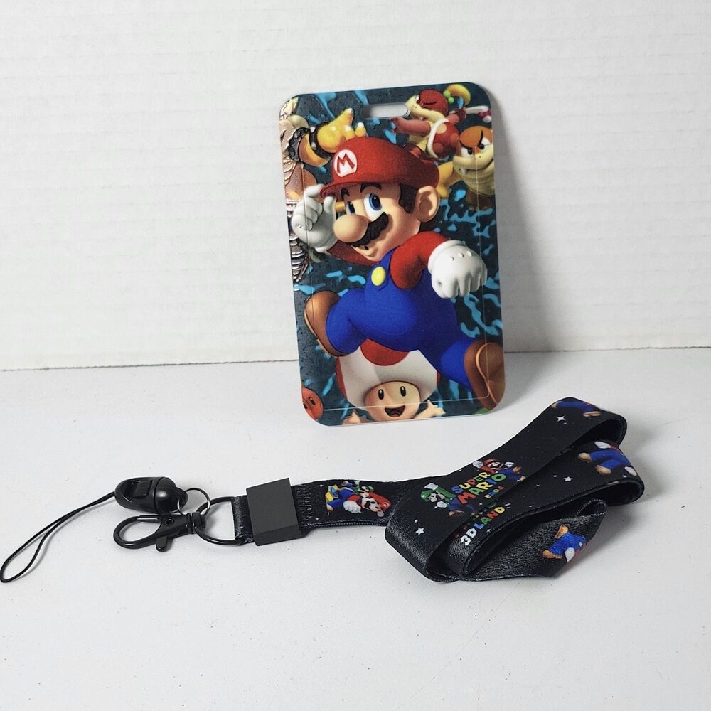 Super Mario ID Badge Holder And Lanyard